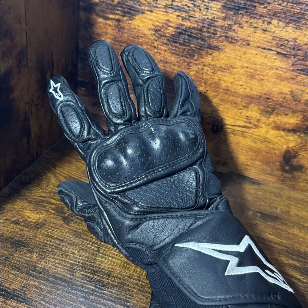 Motorcycle Alpinestars Black Right Hand Riding Glove SP-8